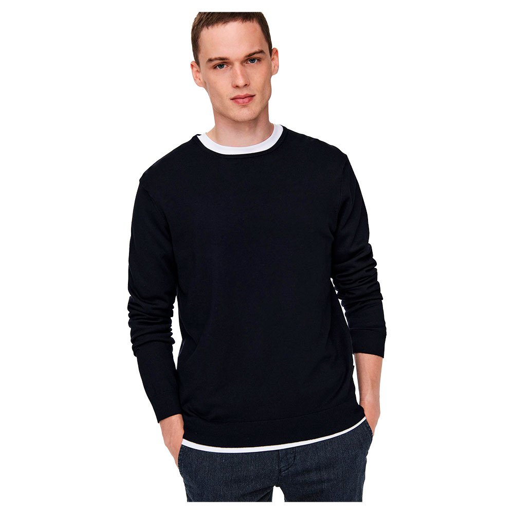 Only & Sons Wyler Life Sweater Sort L Mand