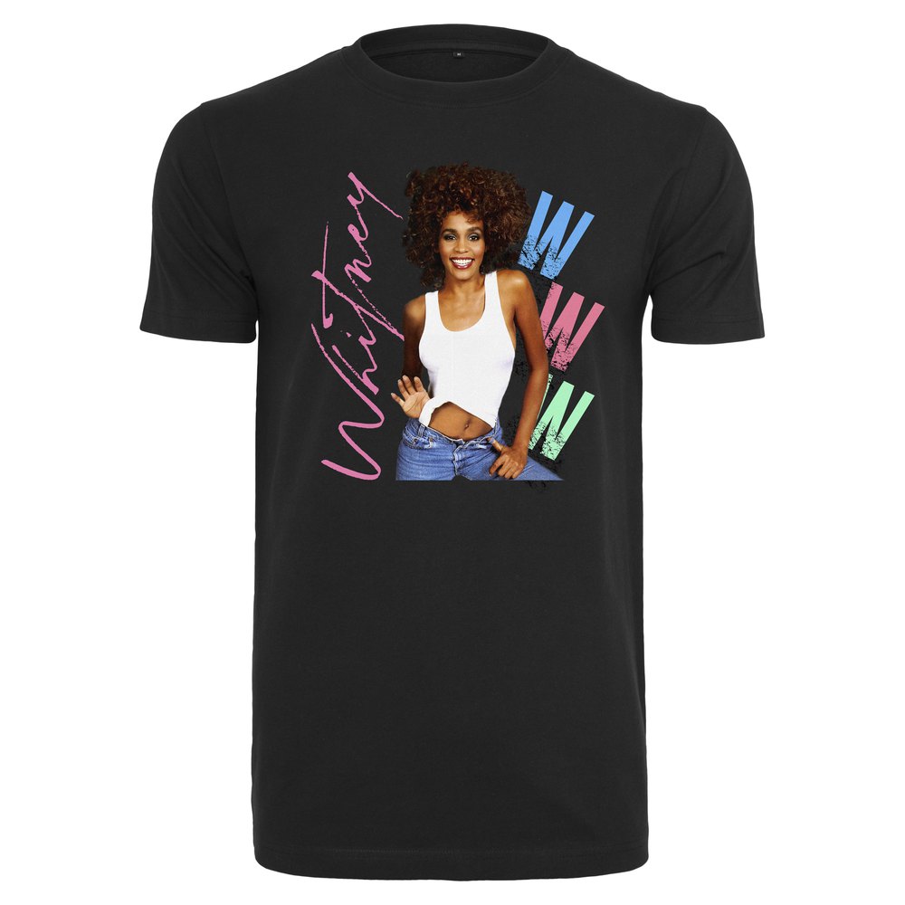 Urban Classics Ladies Whitney Houston Www T-shirt Sort XS Kvinde