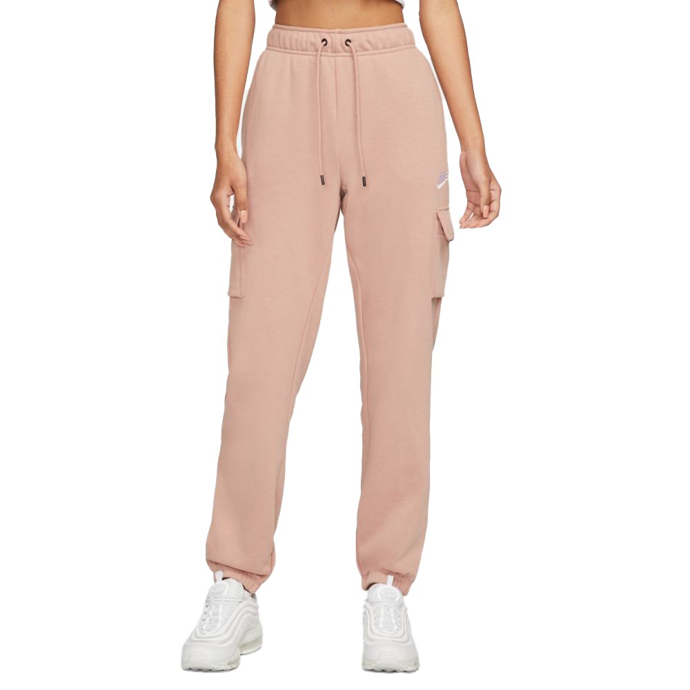 Nike Sportswear Essential Fleece Cargo Big Pants Rosa 1X Kvinde