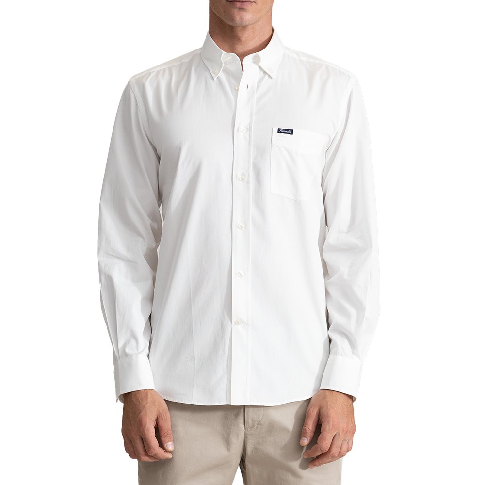 FaÇonnable Club Bd Sportswear Poplin Long Sleeve Shirt Hvid 2XL Mand