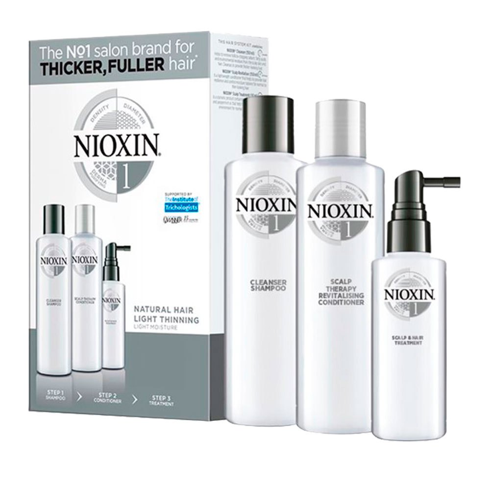 Nioxin Thinning 1 2 X 150ml+ 50ml Trial Set Capillary Treatment Hvid