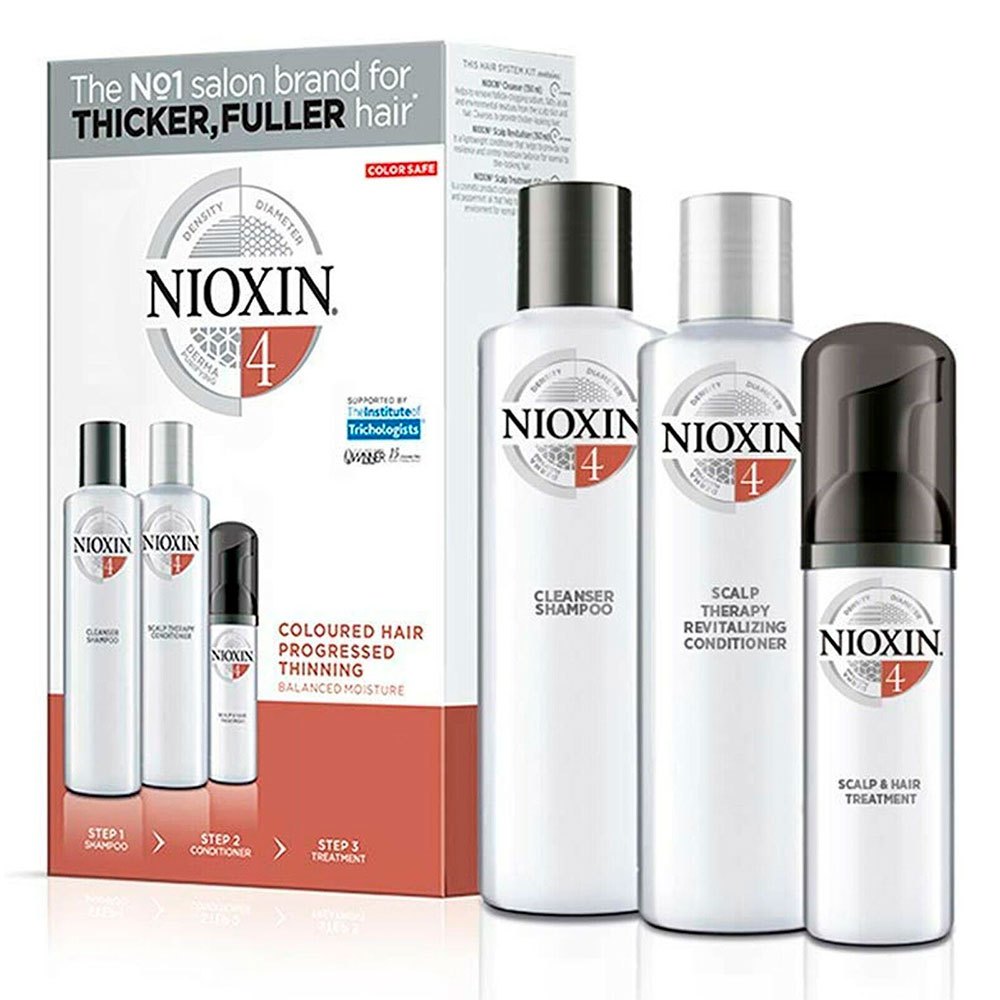 Nioxin Thinning 4 2x15 0ml+50ml Trial Set Capillary Treatment Hvid