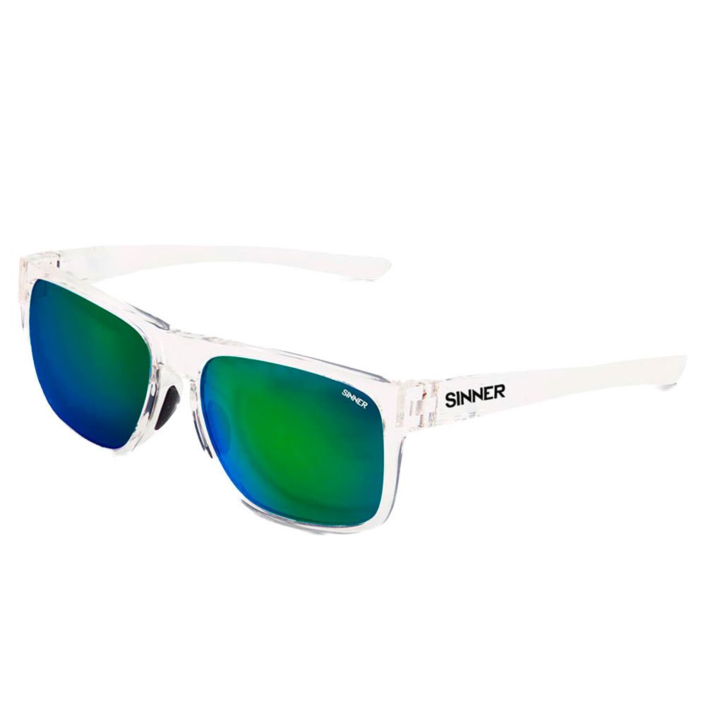 Sinner Spike Sunglasses Transparent Sintec Green Green Oil/CAT3 Mand