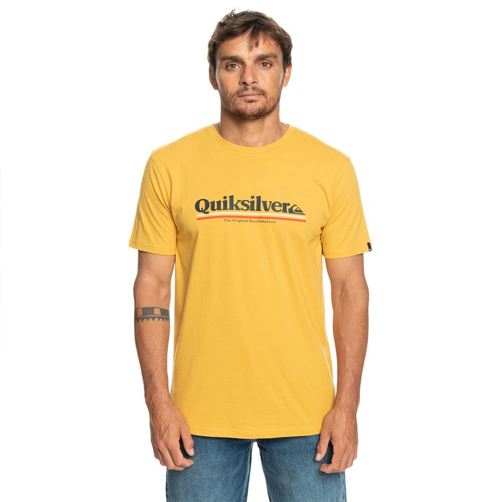 Quiksilver Between The Lines Short Sleeve T-shirt Gul S Mand