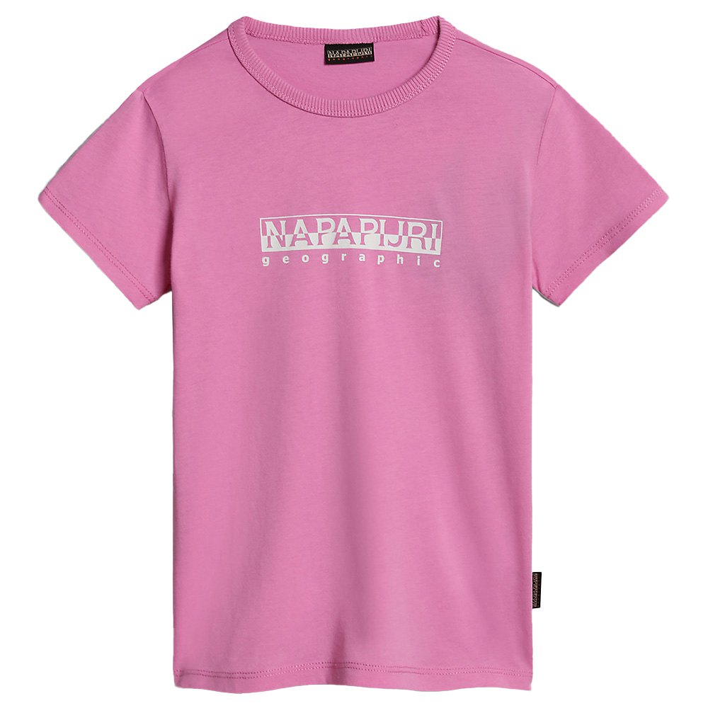 Napapijri S-box 1 Short Sleeve T-shirt Rosa 10 Years Dreng