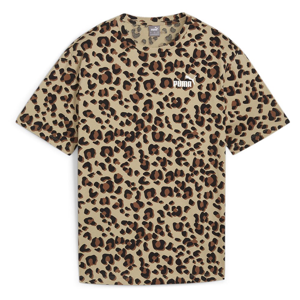 Puma Ess+ Animal Aop Short Sleeve T-shirt Brun XS Kvinde
