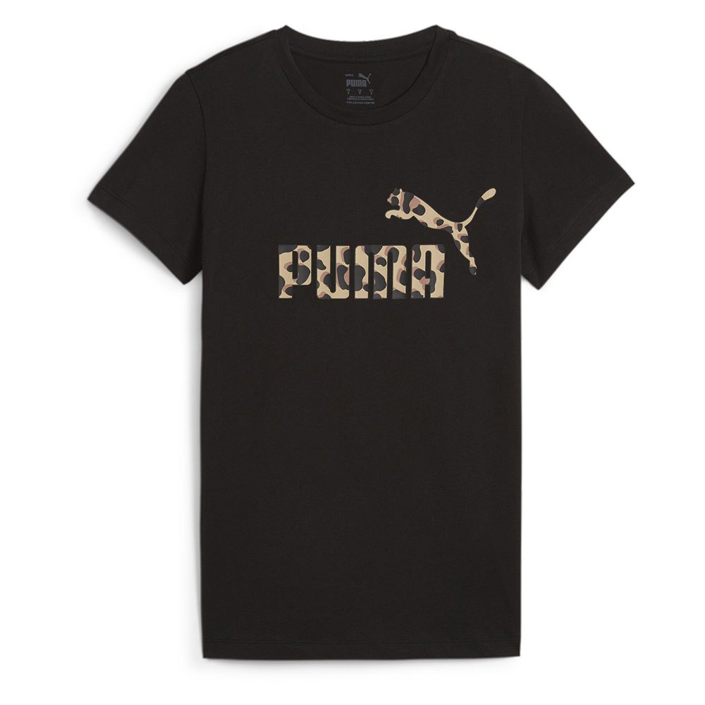 Puma Ess+ Animal Graphic Short Sleeve T-shirt Sort XS Kvinde