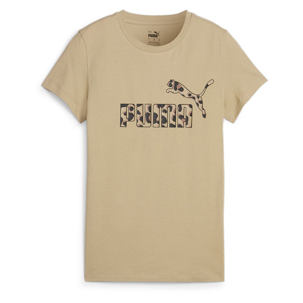 Puma Ess+ Animal Graphic Short Sleeve T-shirt Beige XS Kvinde