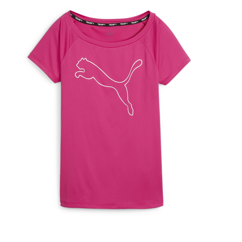 Puma Train Favorite Cat Short Sleeve T-shirt Rosa XS Kvinde