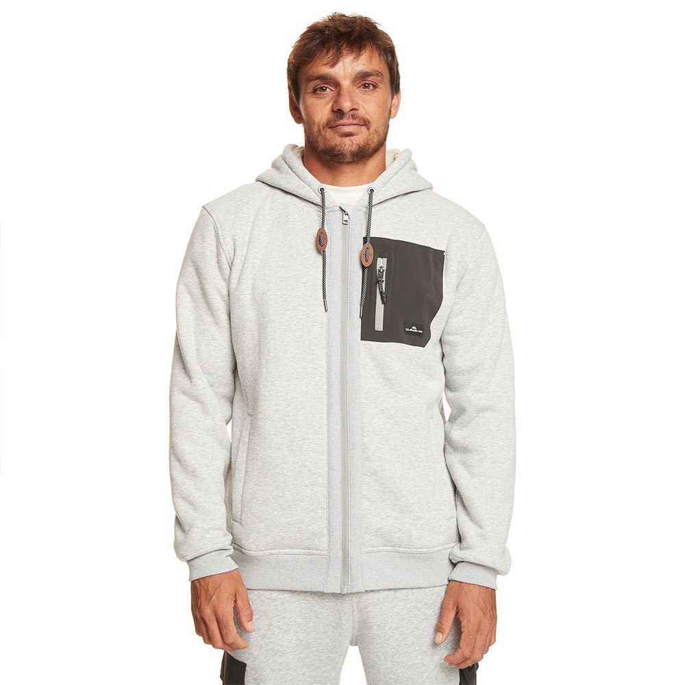Quiksilver Out There Full Zip Sweatshirt Hvid XS Mand