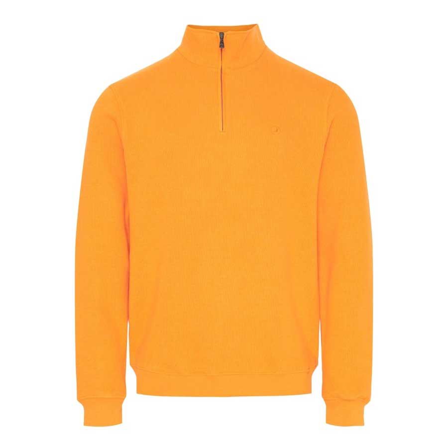 Sea Ranch Cromwell Plus Size Half Zip Sweater Orange 4XL Mand
