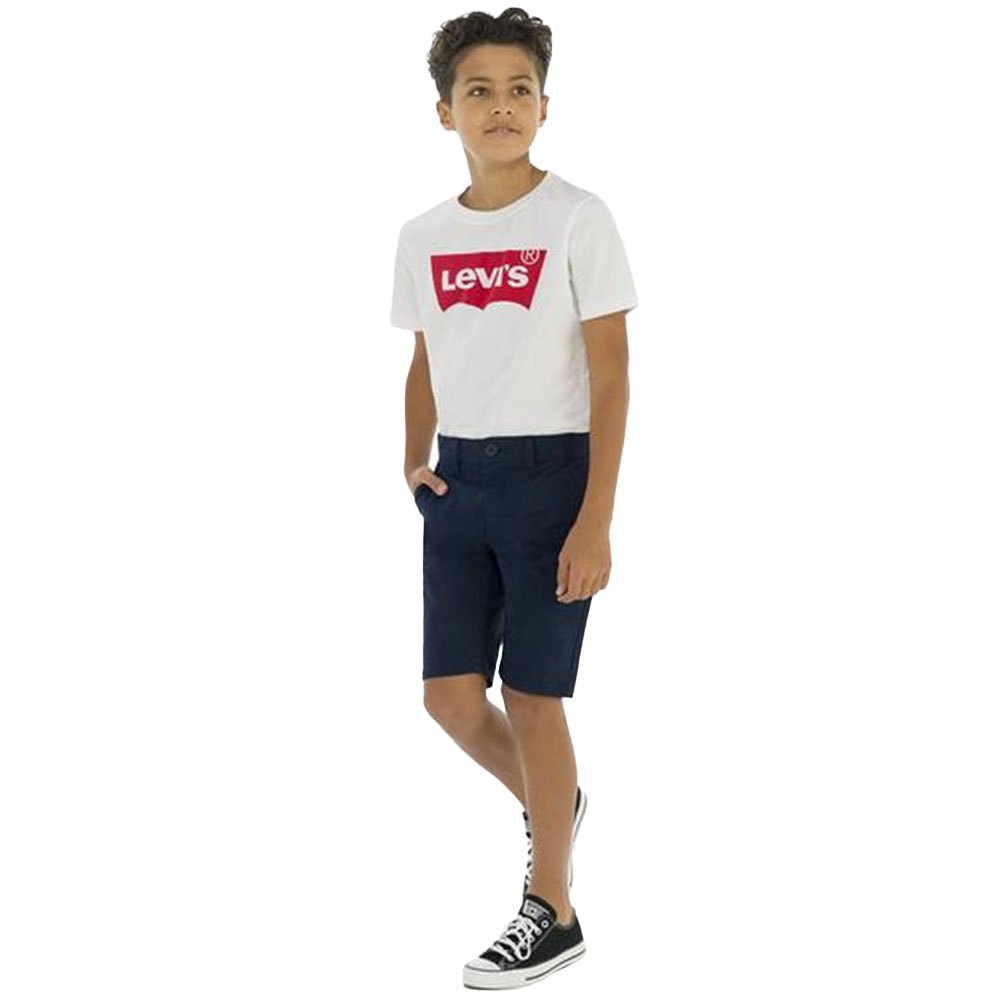 Levi´s ® Kids Straight Fit Chino Shorts Blå 3 Years Dreng