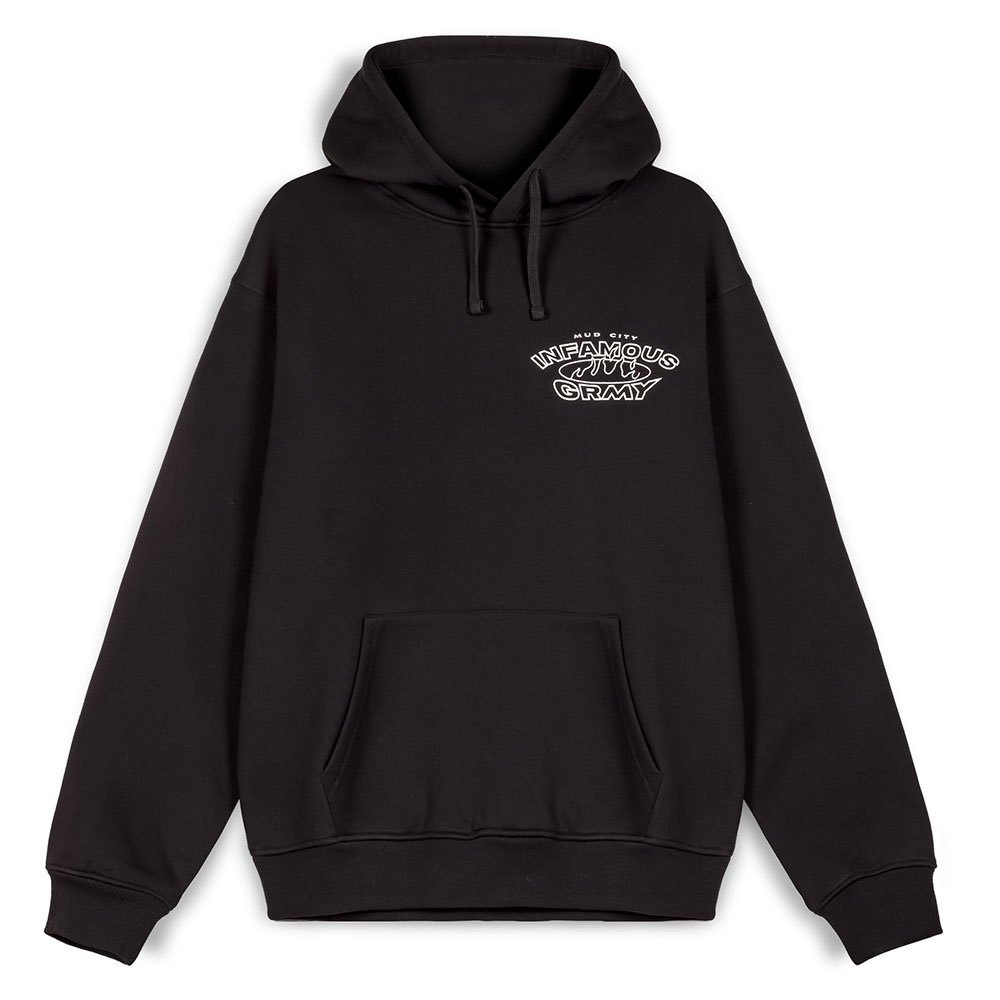Grimey Madrid The Connoisseur Heavyweight Hoodie Sort L Mand