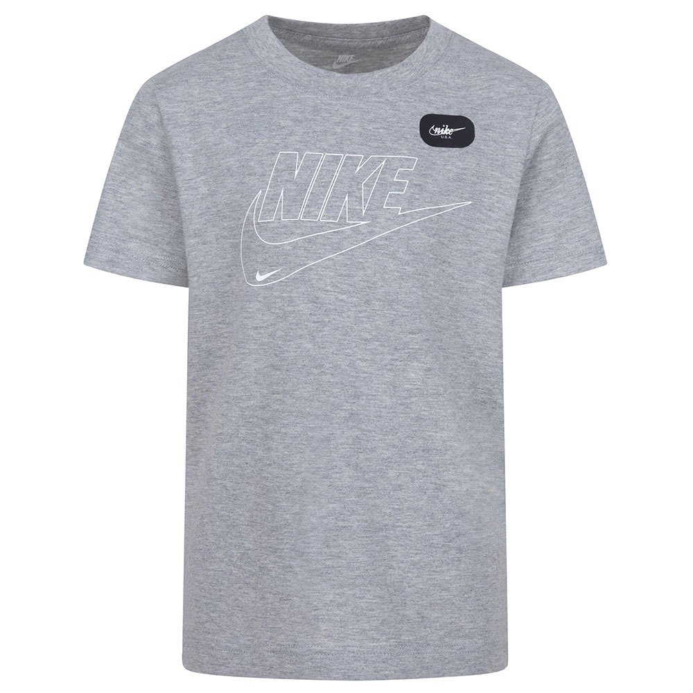 Nike Kids Club+ Futura Short Sleeve T-shirt Grå 24 Months-3 Years Dreng