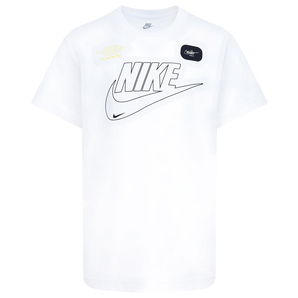 Nike Kids Club+ Futura Short Sleeve T-shirt Hvid 24 Months-3 Years Dreng
