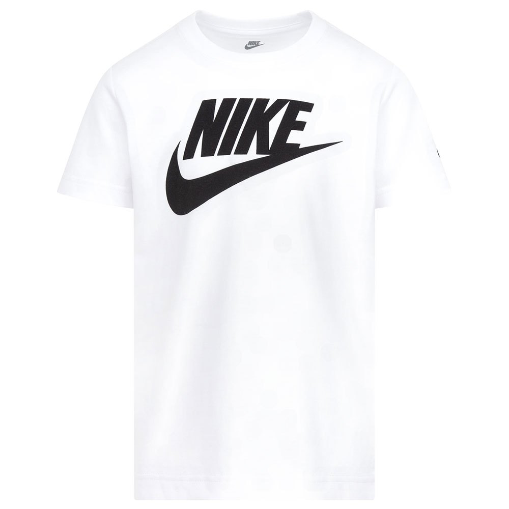 Nike Kids Futura Evergreen Short Sleeve T-shirt Hvid 6-7 Years Dreng