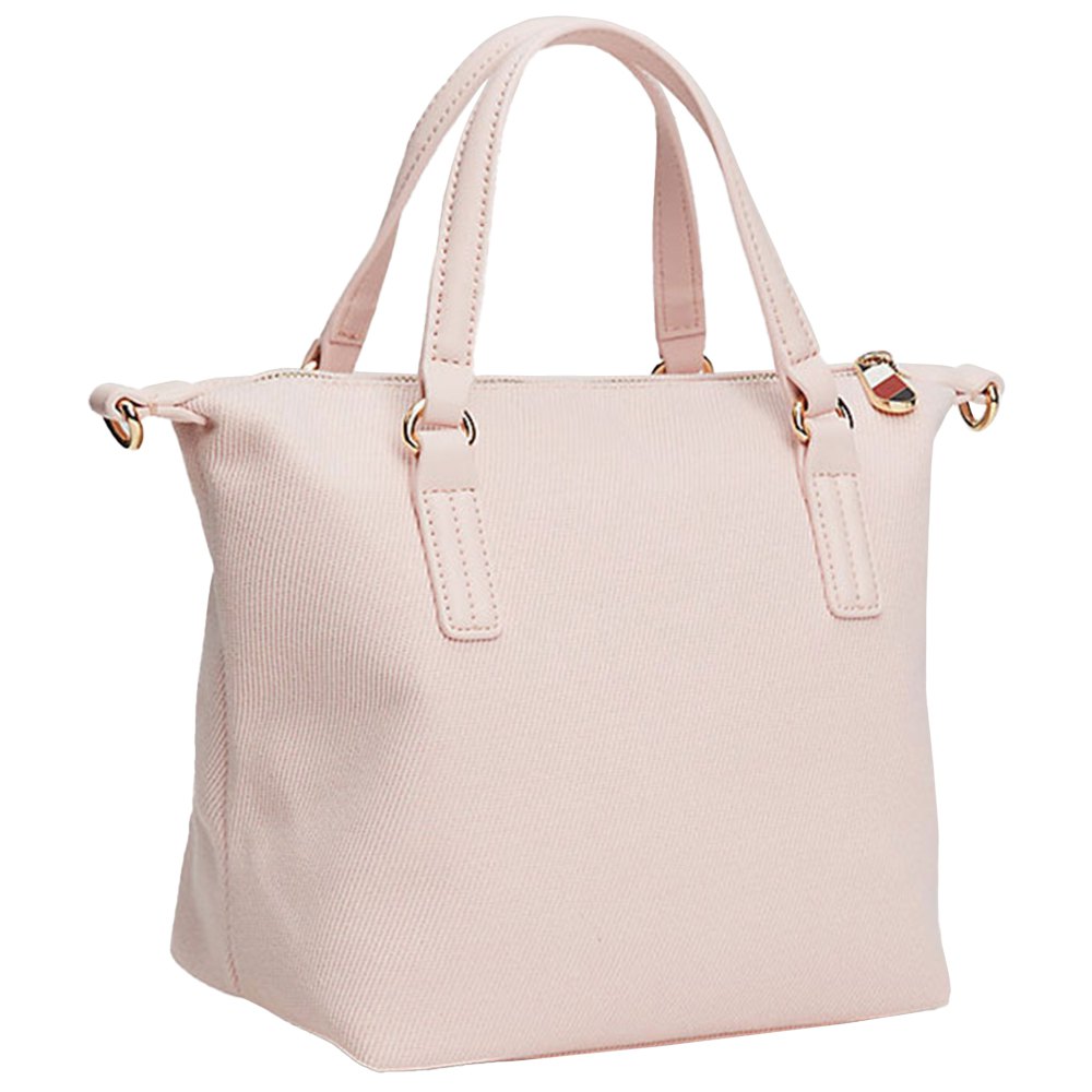Tommy Hilfiger Poppy Canvas Small Tote Bag Beige