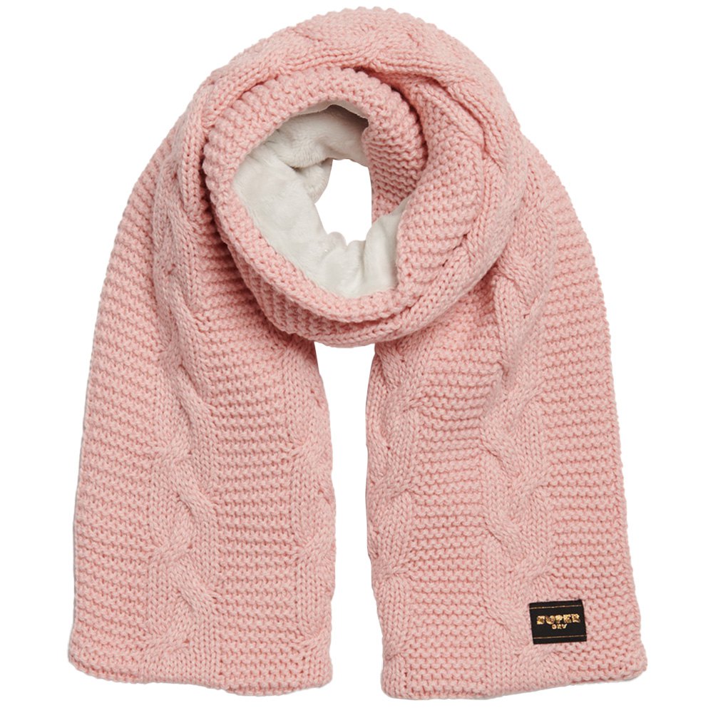 Superdry Cable Scarf Rosa  Mand