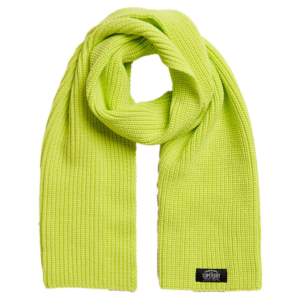 Superdry Classic Knitted Scarf Grøn EU 37-41 Mand