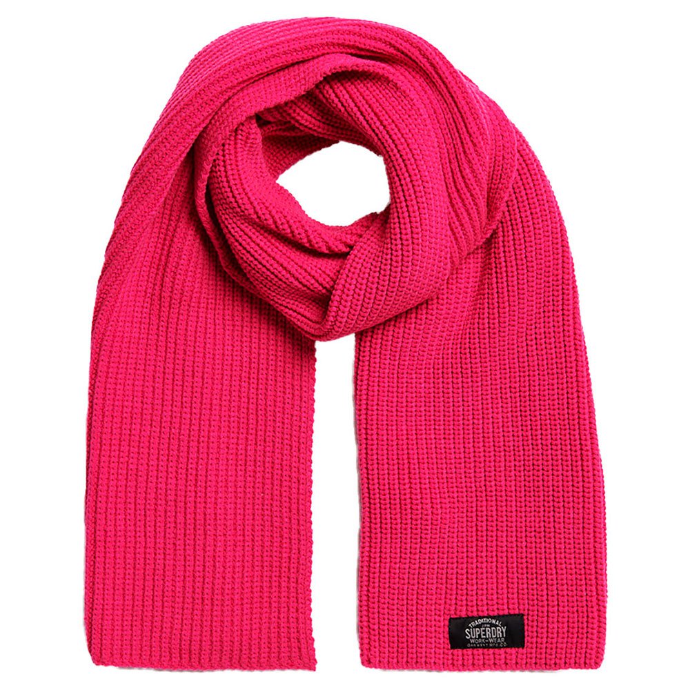 Superdry Classic Knitted Scarf Rosa EU 37-41 Mand