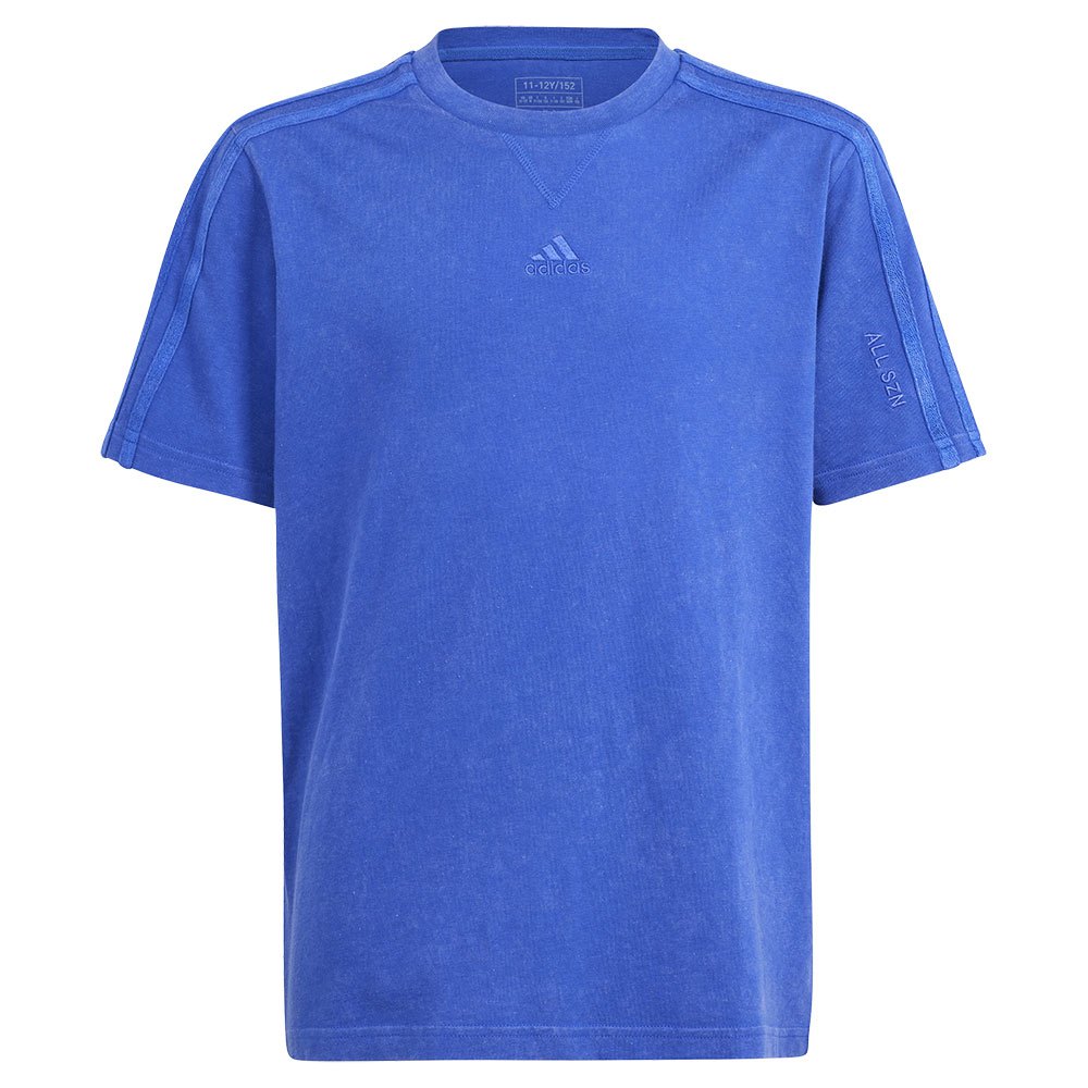 Adidas All Szn W Short Sleeve T-shirt Blå 15-16 Years Dreng