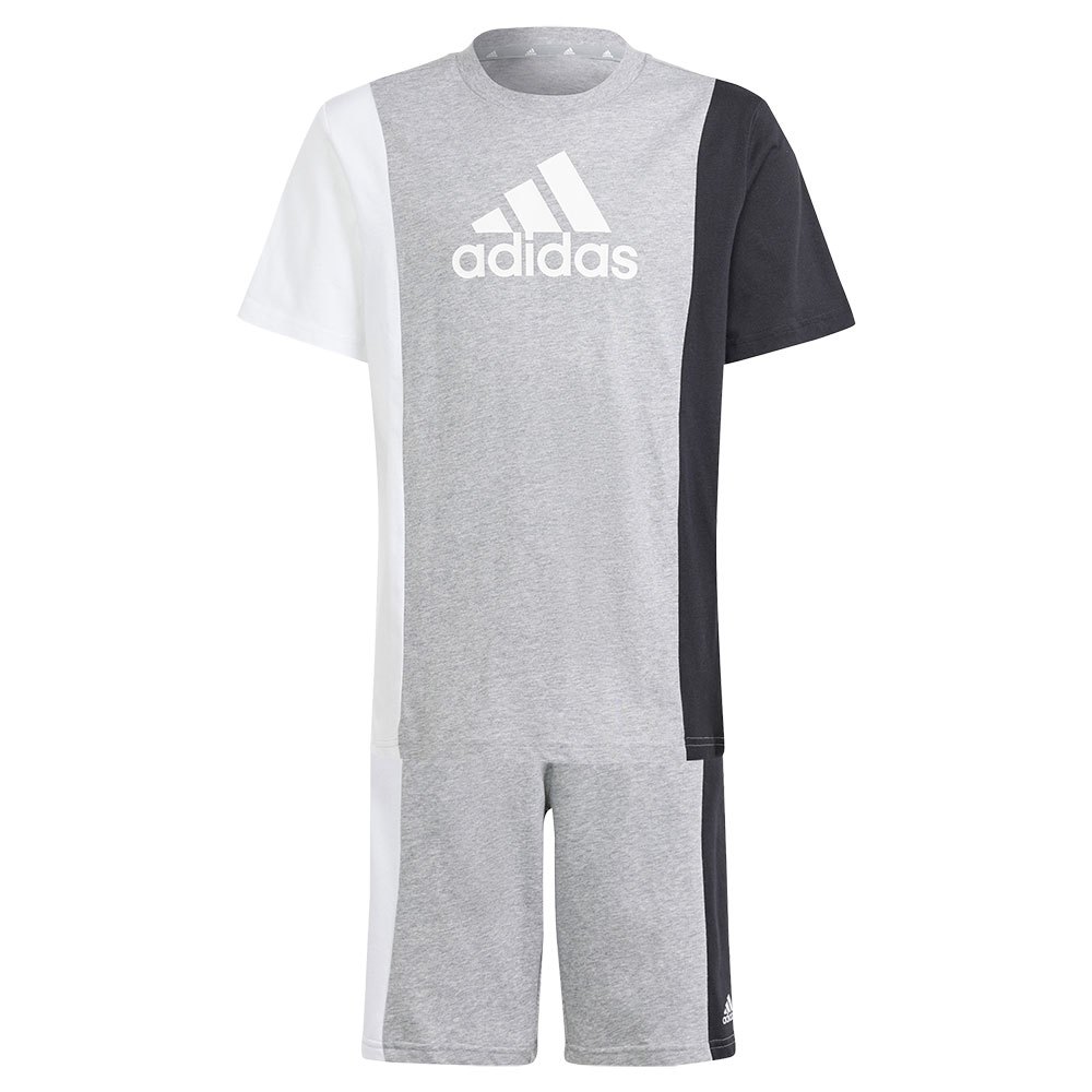 Adidas Colorblock Set Grå 11-12 Years Dreng
