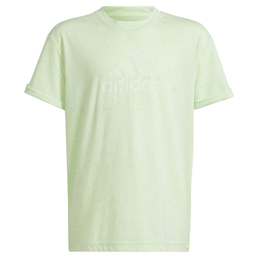 Adidas Future Icons Big Logo Short Sleeve T-shirt Grøn 14-15 Years Pige