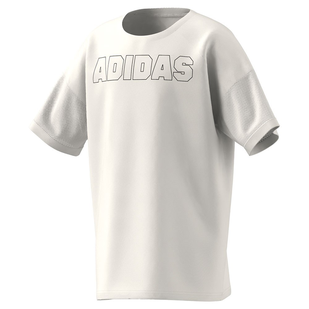 Adidas Loose Short Sleeve T-shirt Hvid 15-16 Years Dreng
