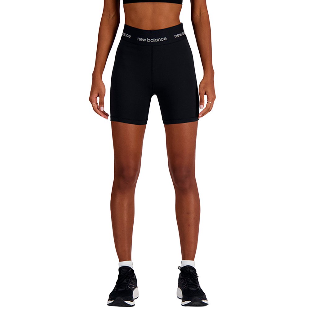 New Balance Sleek High Rise Sport 5´´ Shorts Sort L Kvinde
