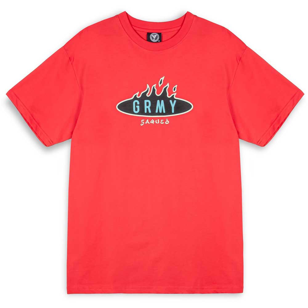 Grimey Burn In Flames Short Sleeve T-shirt Rød S Mand