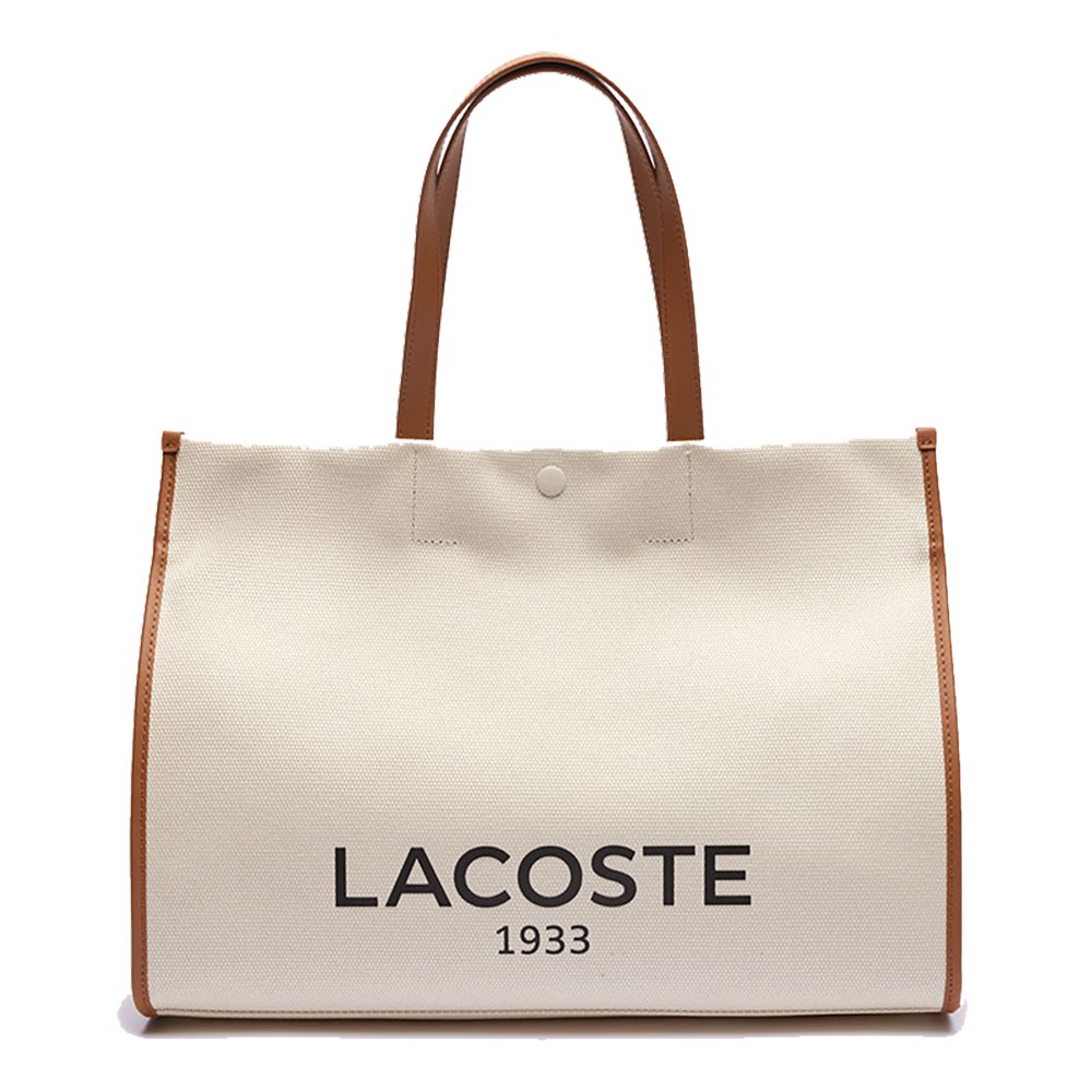 Lacoste L Shopping Tote Bag Beige