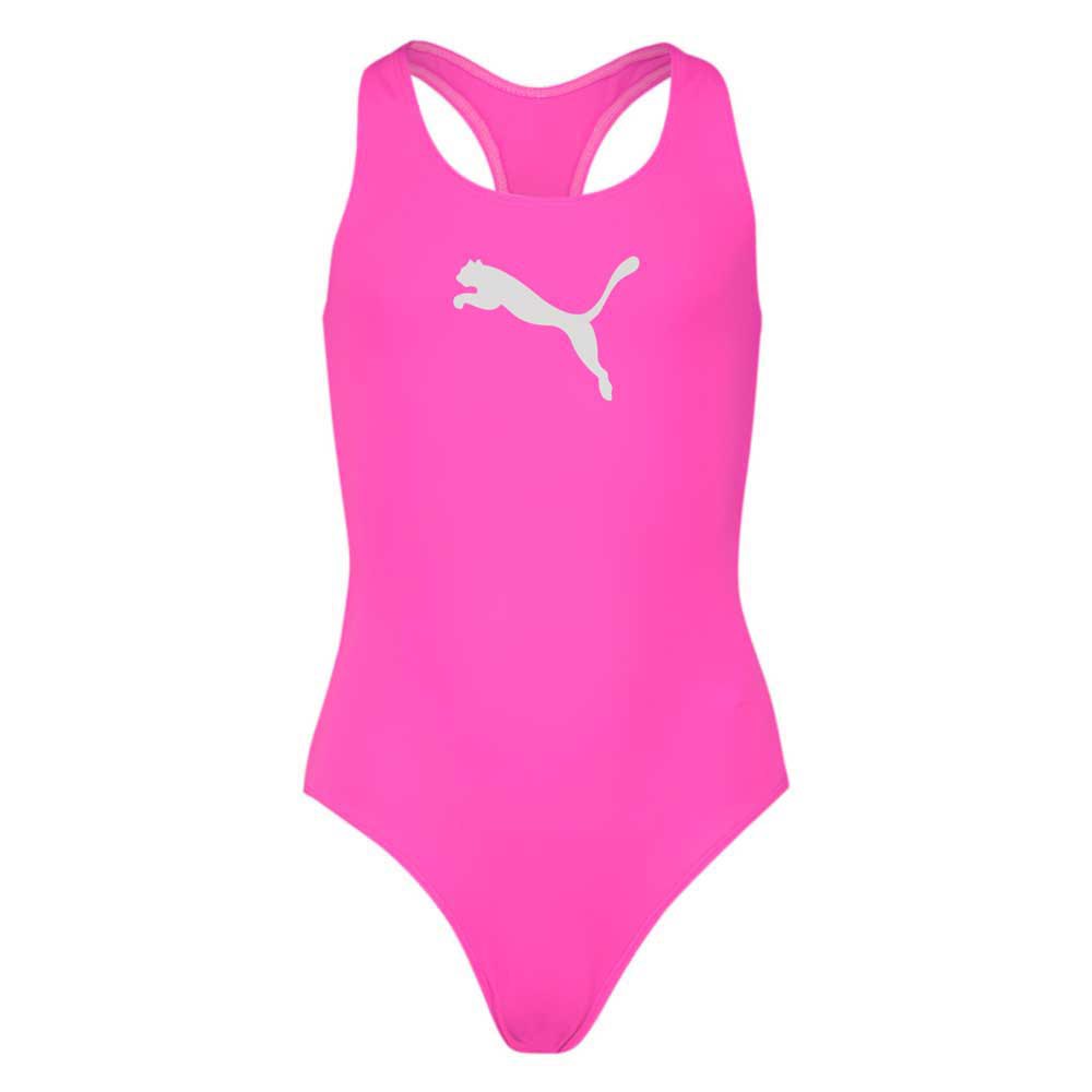Puma Racerback Swimsuit Rosa 9-10 Years Pige