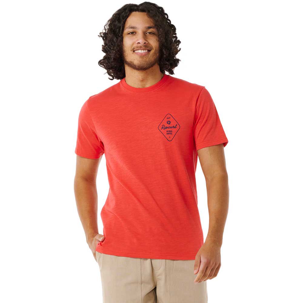 Rip Curl Aloha Hotel Drop In Short Sleeve T-shirt Orange S Mand