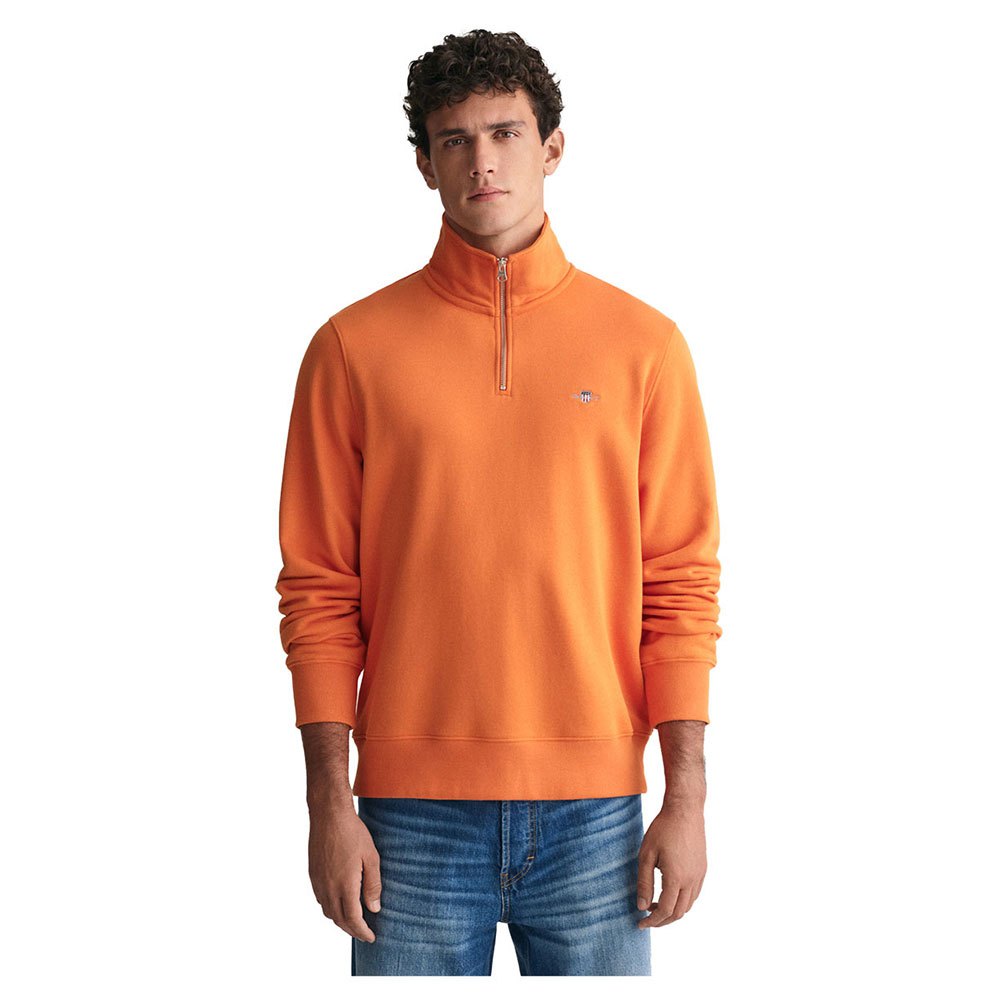 Gant Shield Half Zip Sweatshirt Orange 2XL Mand