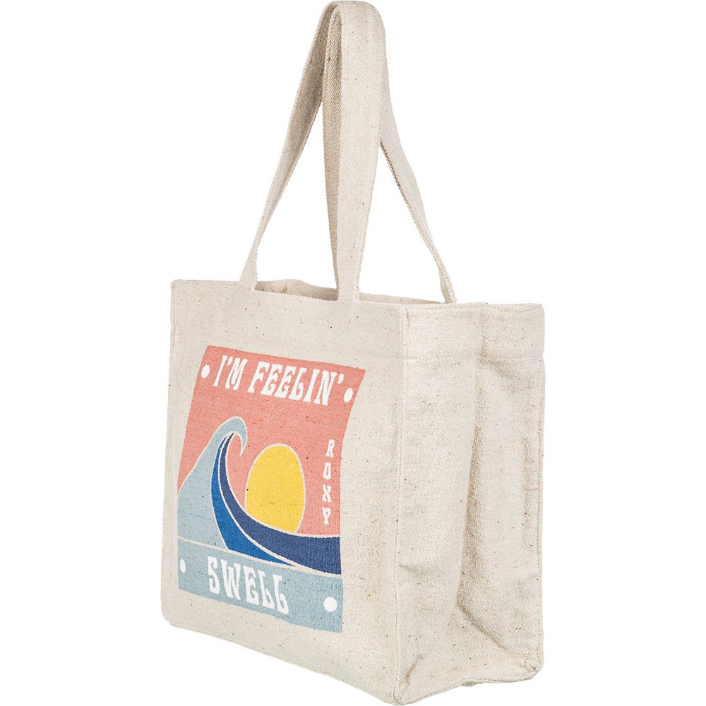Roxy Drink The Wave Tote Bag Beige
