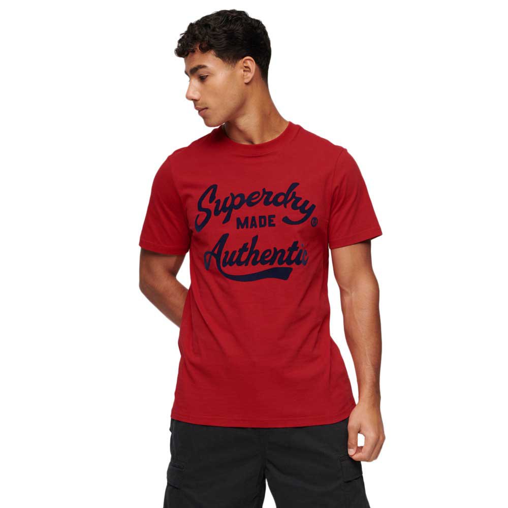Superdry Athletic Script Graphic Short Sleeve T-shirt Rød 3XL Mand