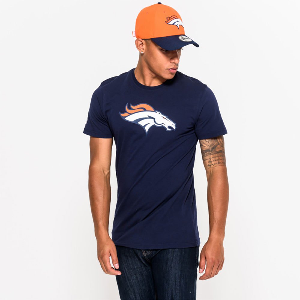 New Era Nfl Regular Denver Broncos Short Sleeve T-shirt Blå 2XL Mand