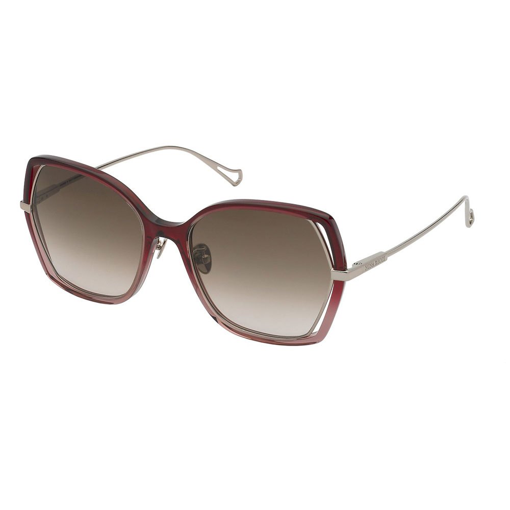 Nina Ricci Snr361 Sunglasses Rød Brown Gradient Pink / CAT2 Mand