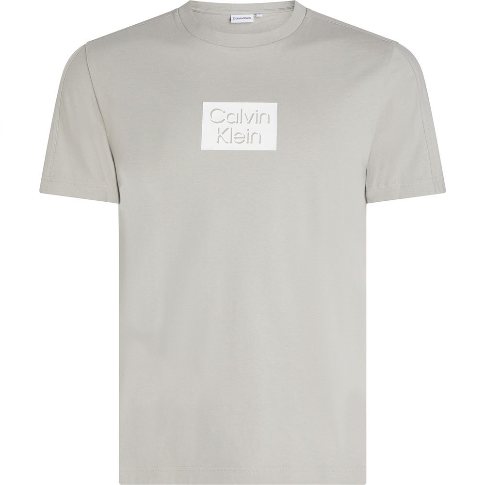 Calvin Klein Cut Out Shadow Logo Short Sleeve T-shirt Beige L Mand
