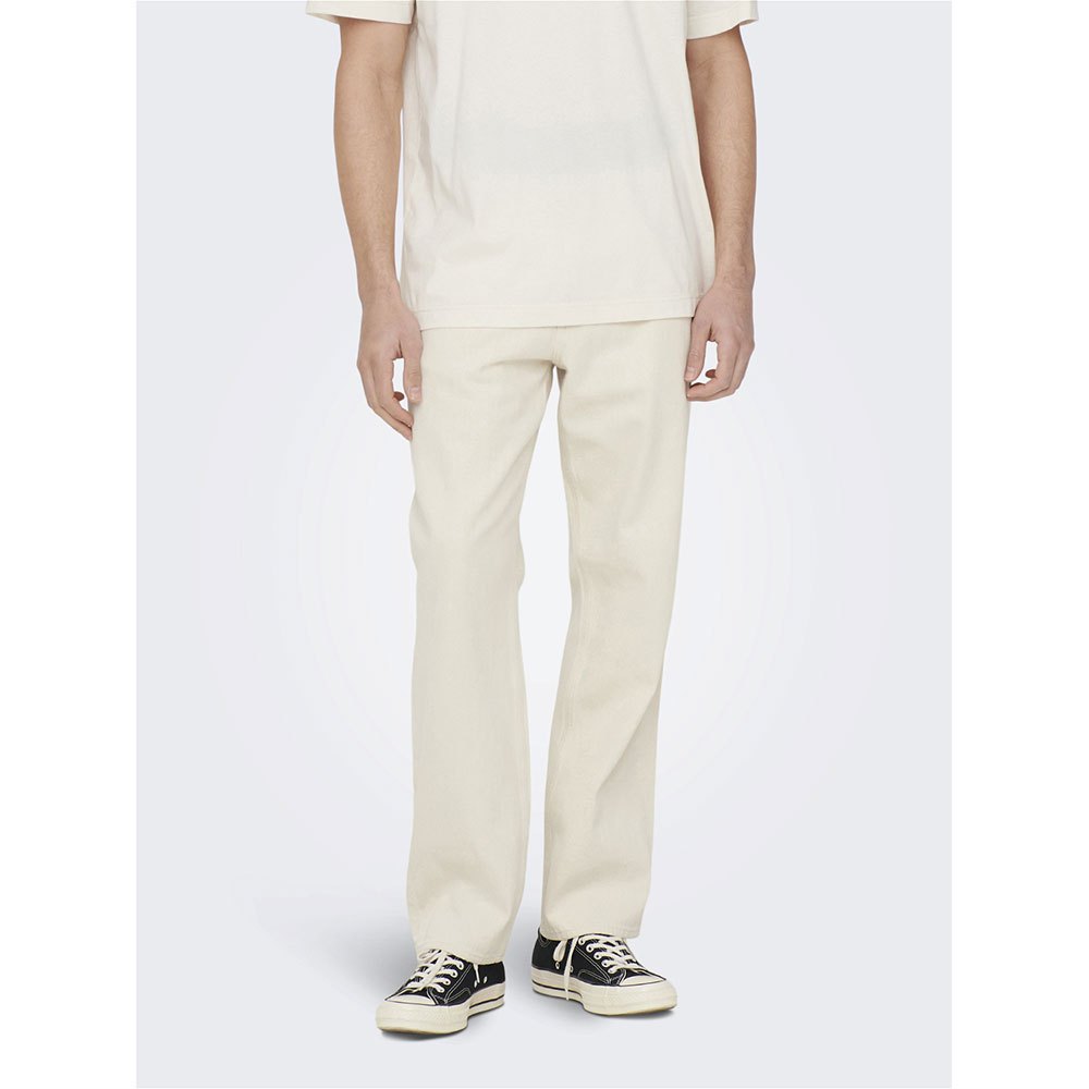 Only & Sons Edge Straight 5917 Pants Beige 38 / 32 Mand