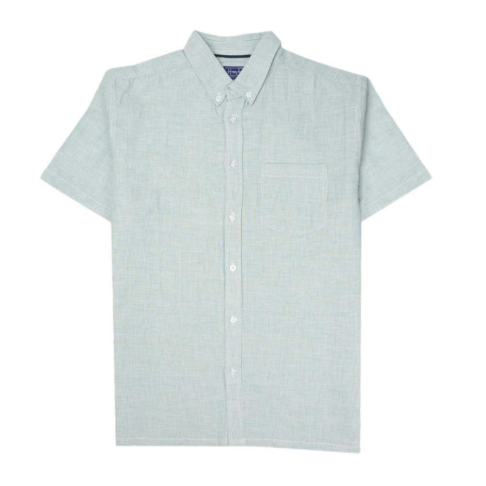 Happy Bay A Touch Of Frost Short Sleeve Shirt Grøn 3XL Mand