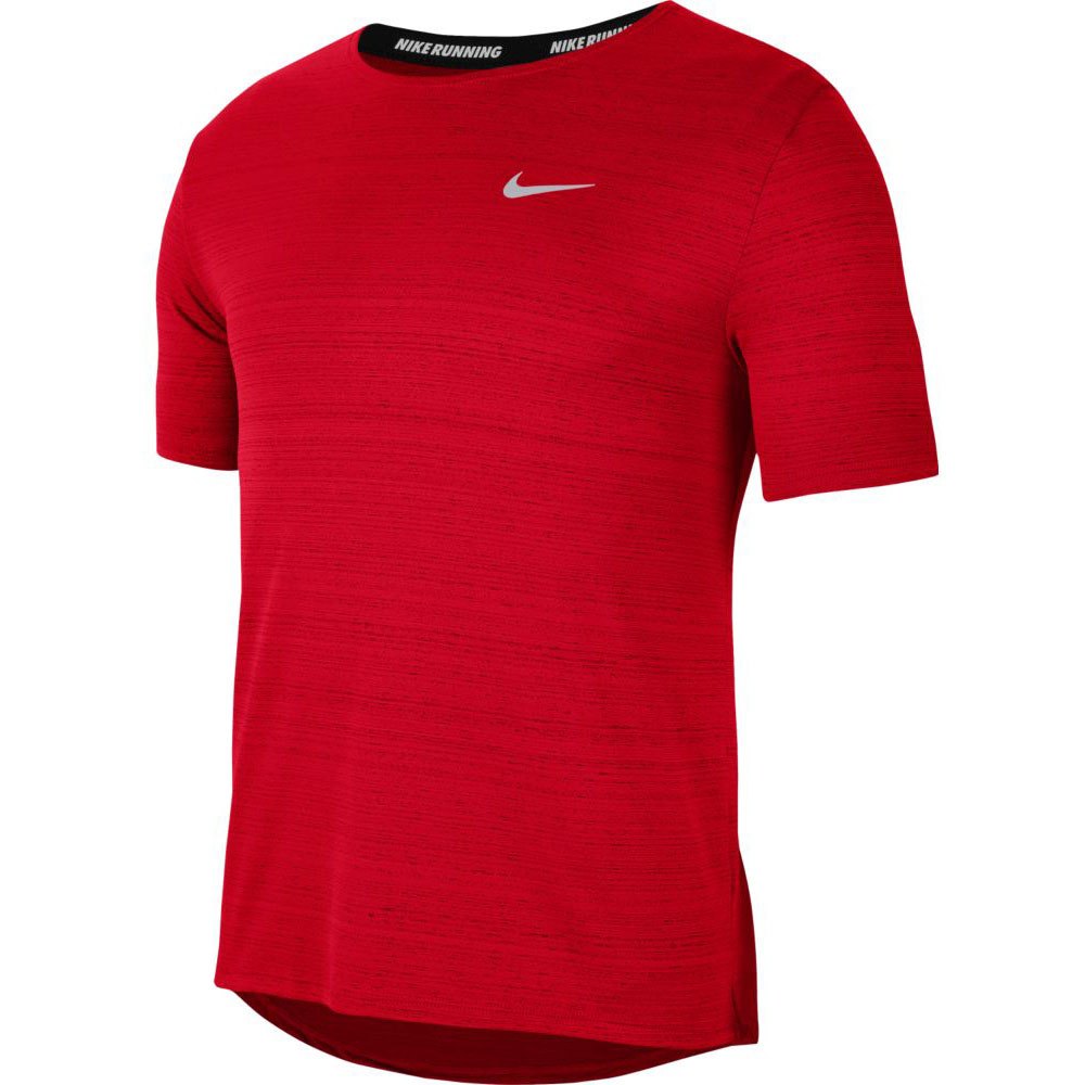 Nike Dri Fit Miler Short Sleeve T-shirt Rød L / Regular Mand