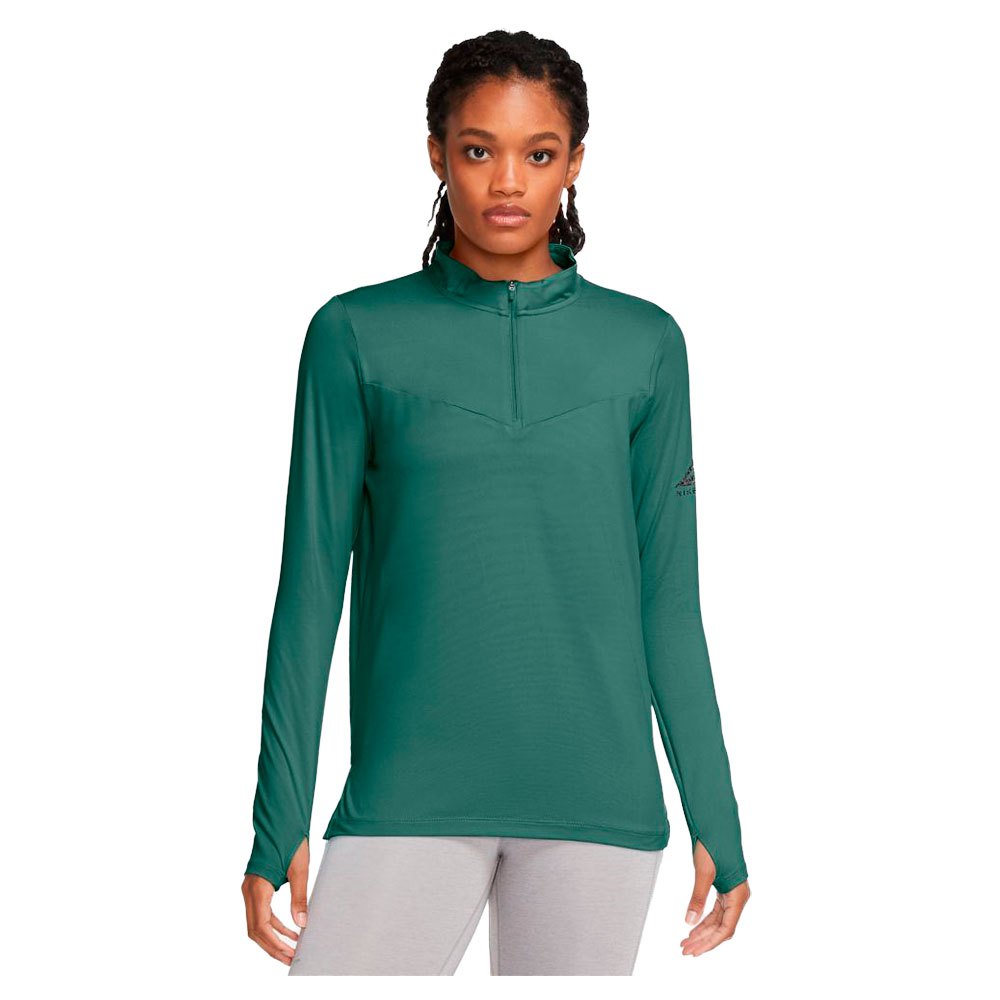 Nike Element Trail Midlayer Long Sleeve T-shirt Grøn 2XL Kvinde