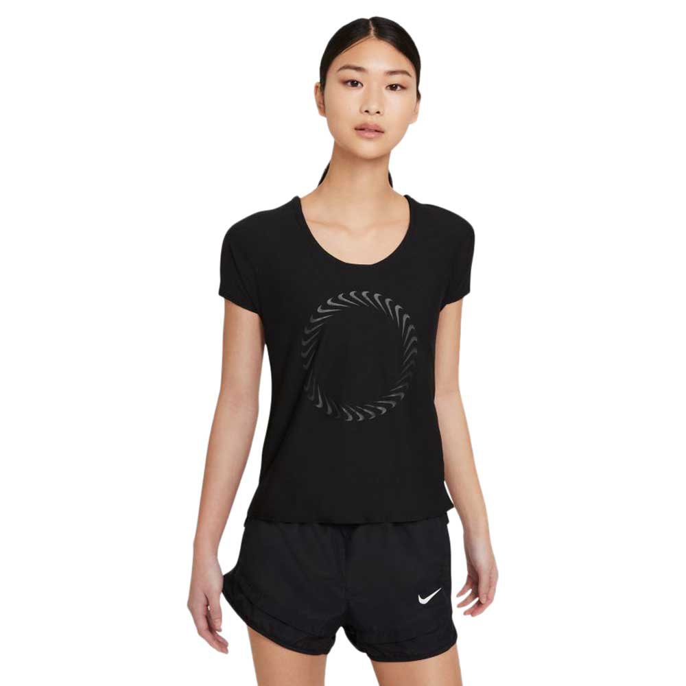 Nike Icon Clash Miler Short Sleeve T-shirt Sort S Kvinde