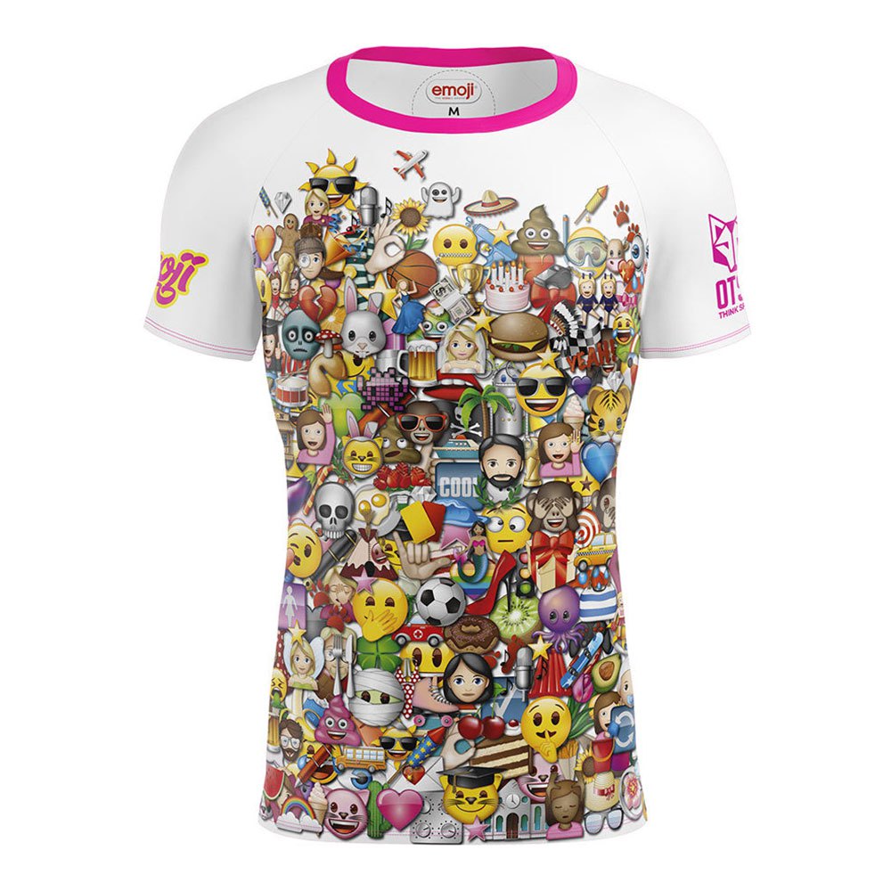Otso Emoji Big Wave Short Sleeve T-shirt Flerfarvet XL Mand