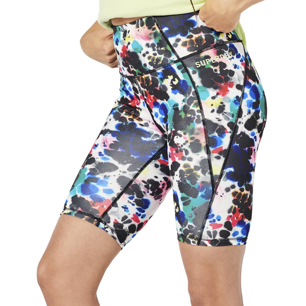 Superdry Core 9inch Tight Shorts Blå XS Kvinde