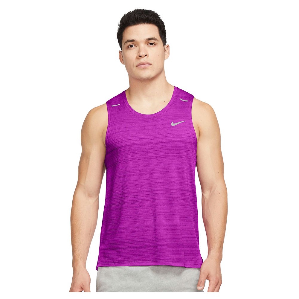 Nike Dri Fit Miler Sleeveless T-shirt Lilla 3XL / Regular Mand