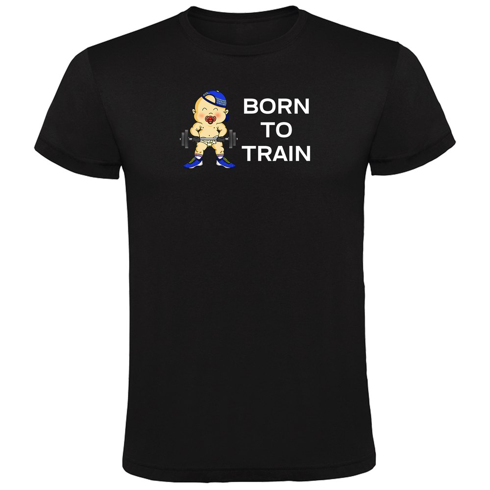 Kruskis Born To Train Short Sleeve T-shirt Sort S Mand