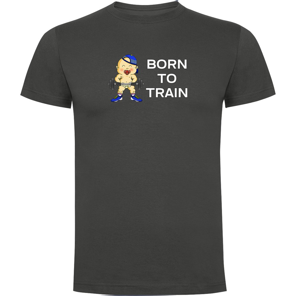 Kruskis Born To Train Short Sleeve T-shirt Grå S Mand