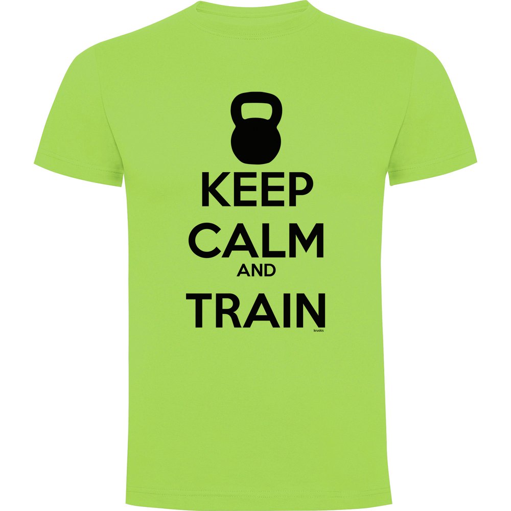 Kruskis Keep Calm And Train Short Sleeve T-shirt Grøn S Mand
